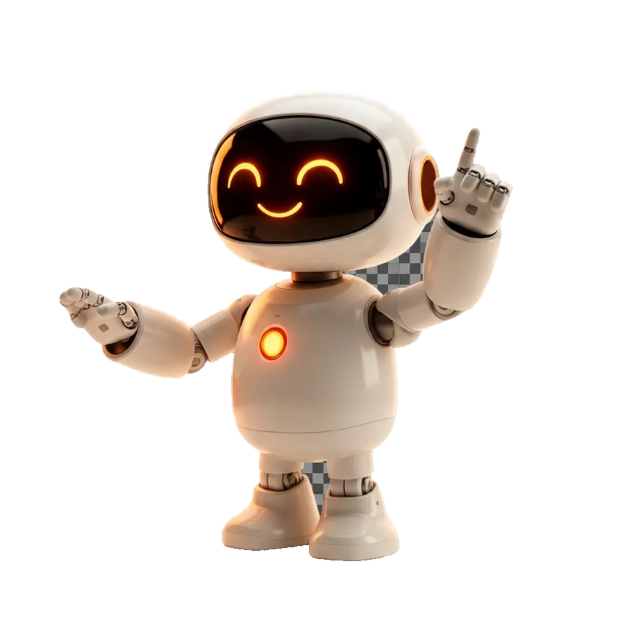 Mascote do Piloto Automático conduzindo a mágica